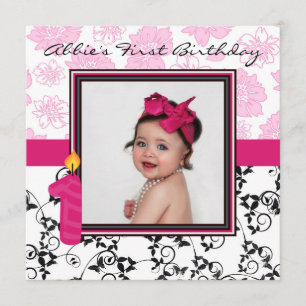 Abbie's First Birthday Invitation