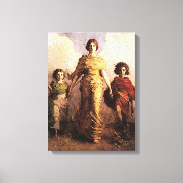 Abbott Handerson Thayer A Virgin Canvas Poster Print (Front)