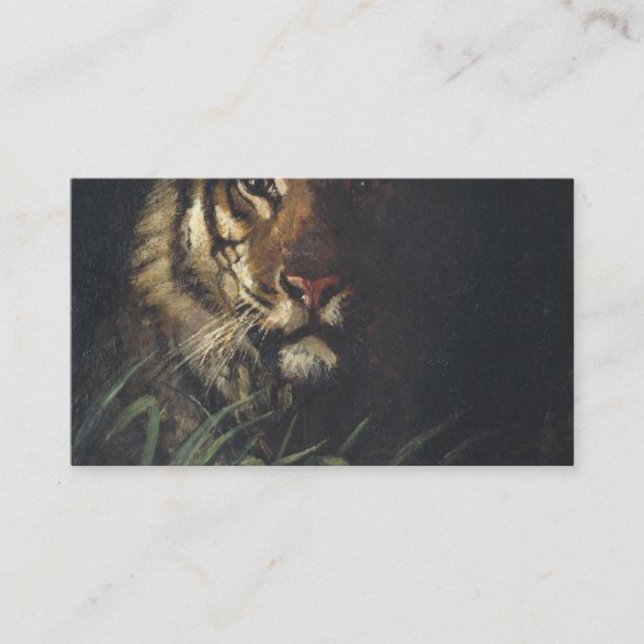 Abbott Handerson Thayer Tigers Head Business Card (Front)