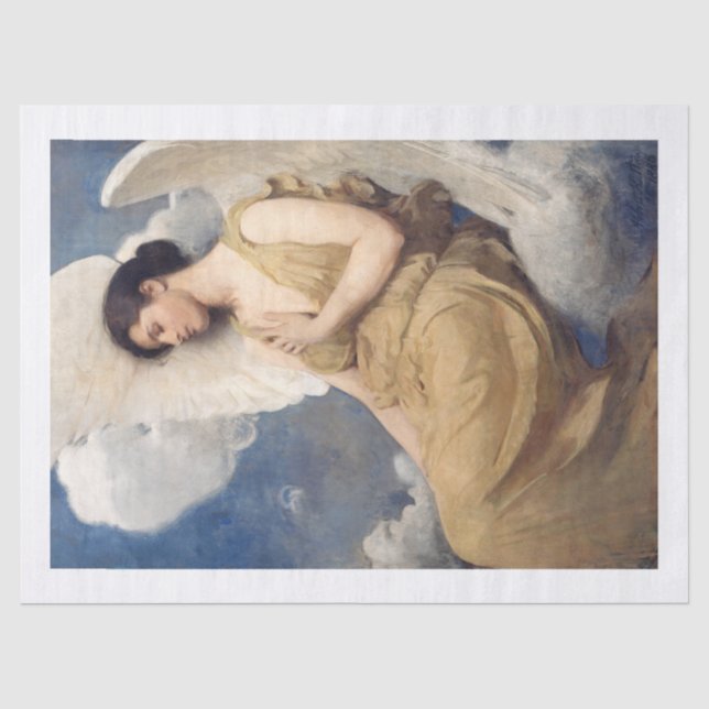 Abbott Handerson Thayer | Winged Figure - 1889 Tissue Paper (Front)