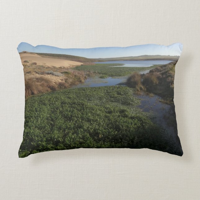 Abbotts Lagoon I at Point Reyes National Seashore Accent Pillow (Front)