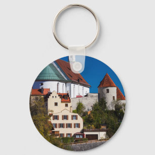 Abby by the Lech River Keychain