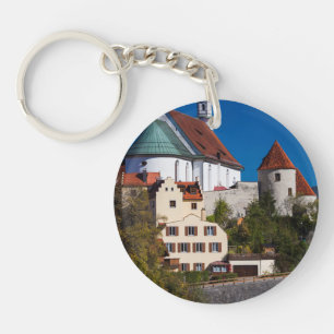 Abby by the Lech River Keychain