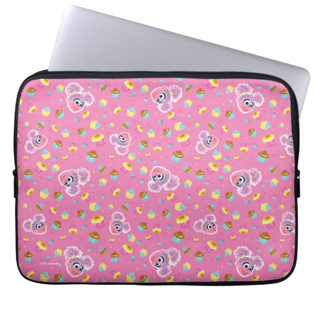 Abby Cadabby Cupcake Party Pattern Laptop Sleeve (Front)