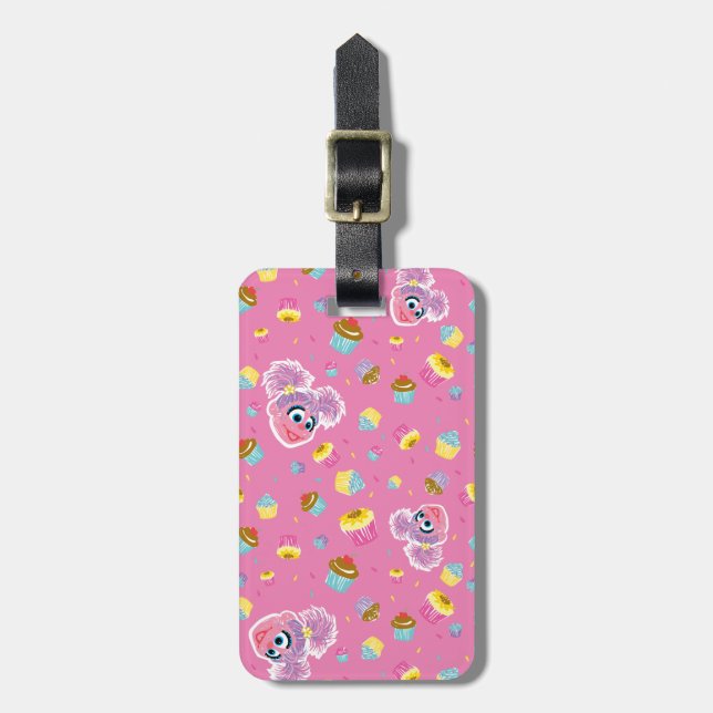 Abby Cadabby Cupcake Party Pattern Luggage Tag (Front Vertical)
