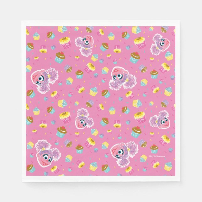 Abby Cadabby Cupcake Party Pattern Napkin (Front)
