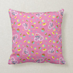 Abby Cadabby Cupcake Party Pattern Throw Pillow