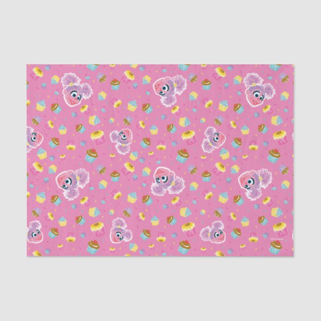 Abby Cadabby Cupcake Party Pattern Tissue Paper (Front)