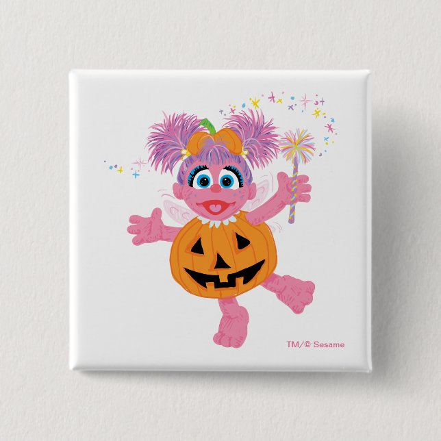 Abby Cadabby | Cute as a Pumpkin 2 Inch Square Button (Front)
