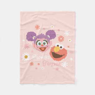 Abby Cadabby & Elmo   Flowers Forever Fleece Blanket