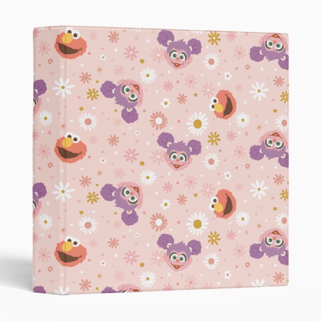 Abby Cadabby & Elmo | Woodland Pattern Binder (Front/Spine)