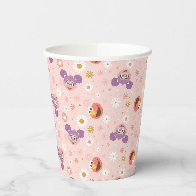 Abby Cadabby & Elmo | Woodland Pattern Paper Cups (Left)