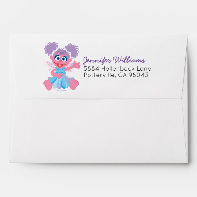 Abby Cadabby Fairy | Add Your Name Envelope (Back (Top Flap))