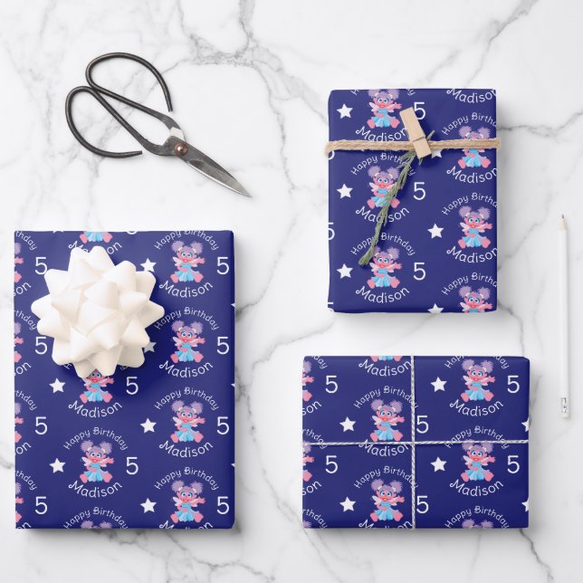 Abby Cadabby Fairy Wrapping Paper Sheet (Front)