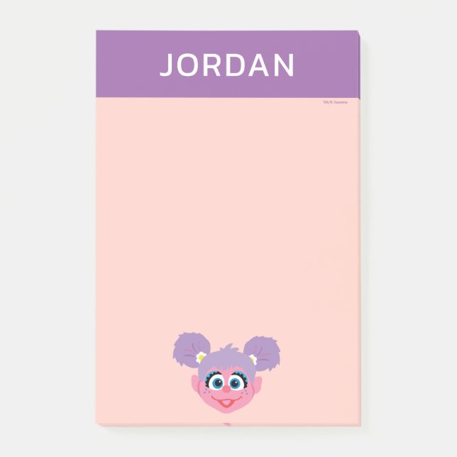 Abby Cadabby | Flower Face | Add Your Name Post-it Notes (Front)