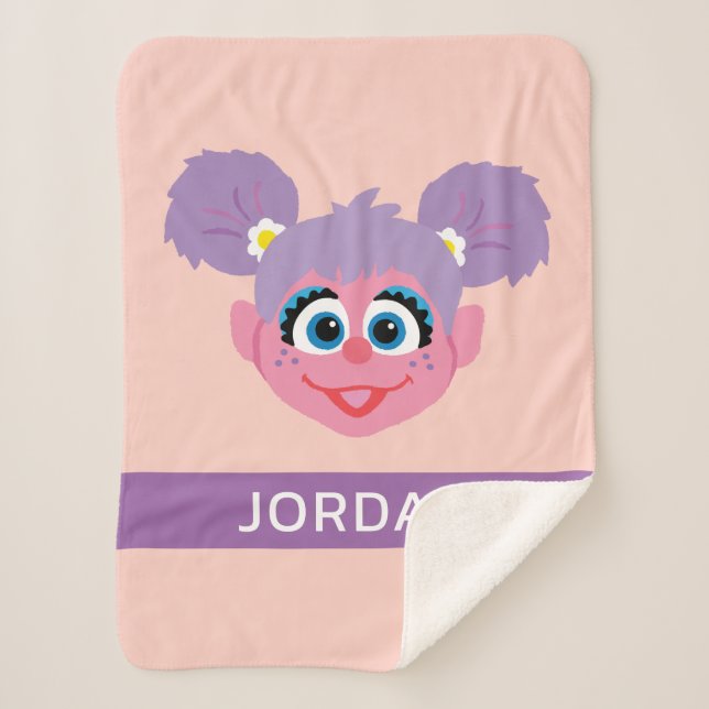 Abby Cadabby | Flower Face | Add Your Name Sherpa Blanket (Front)