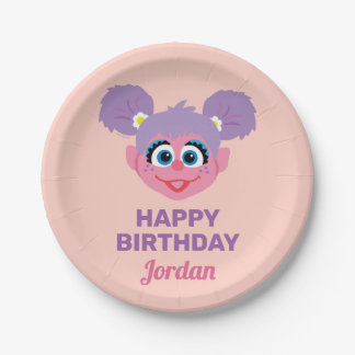 Abby Cadabby | Flower Face | Happy Birthday Paper Plate