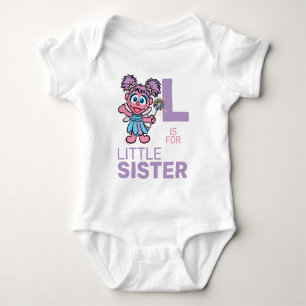 Abby Cadabby L is for Little Sister Baby Bodysuit