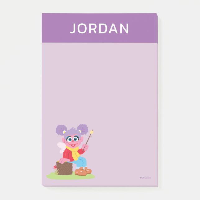 Abby Cadabby | Making S'mores | Add Your Name Post-it Notes (Front)