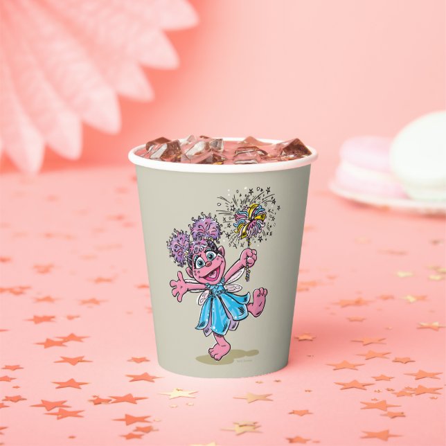 Abby Cadabby Retro Art Paper Cups (Insitu)