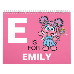 Abby Cadabby Sesame Street   Add Your Name Calendar
