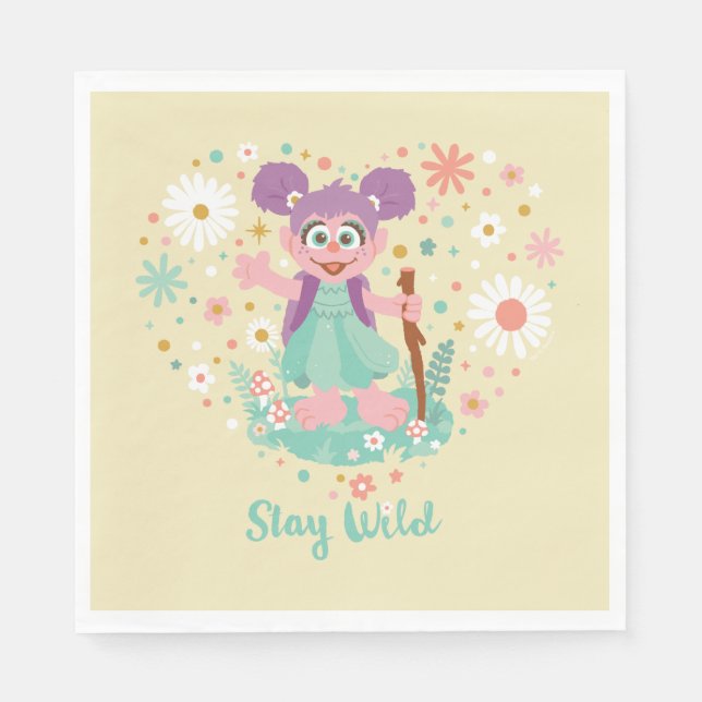 Abby Cadabby | Stay Wild Napkin (Front)