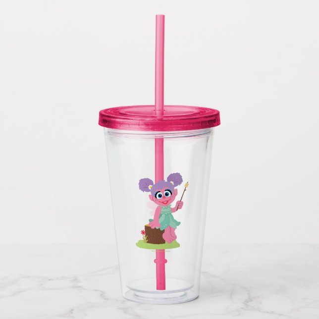 Abby Cadabby Toasting Marshmallows Acrylic Tumbler (Front)
