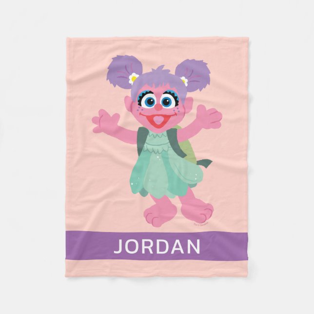 Abby Cadabby Woodland | Add Your Name Fleece Blanket (Front)
