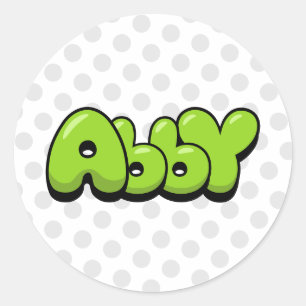 Abby Classic Round Sticker