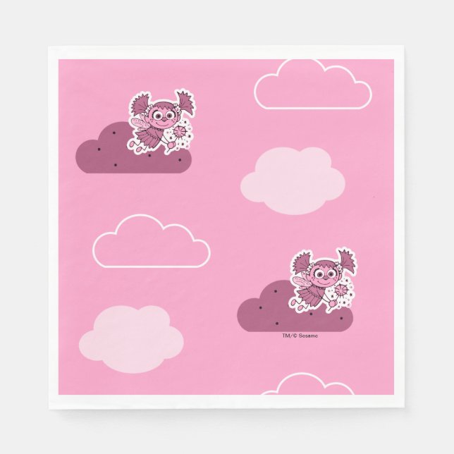 Abby Doodley Cloud Pattern Napkin (Front)