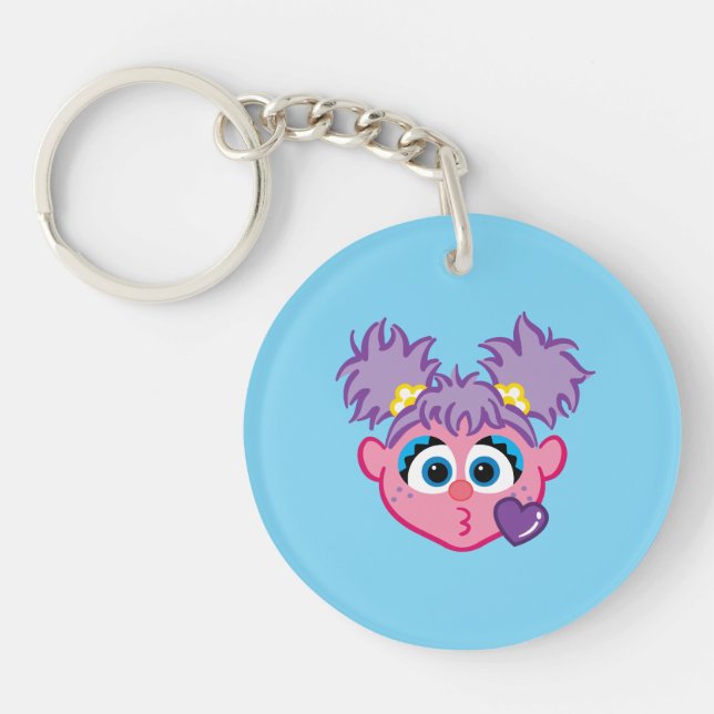 Abby Face Throwing a Kiss Keychain (Front)