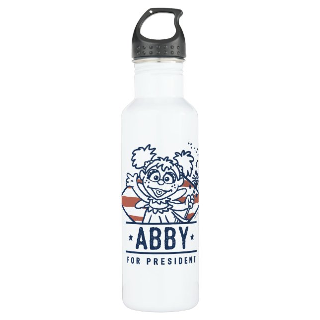 Abby For President 710 Ml Water Bottle (Front)