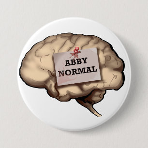 Abby Normal Brain 3 Inch Round Button