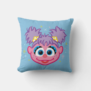 Abby Smiling Face Throw Pillow