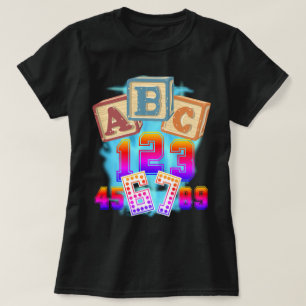 ABC 123 67 Teacher T-Shirt