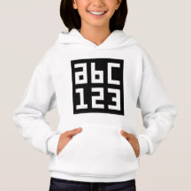ABC 123 Sweat - shirt à capuche de repoussage pour