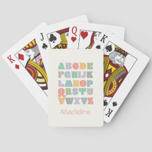ABC Alphabet Name Personalized Playing Cards