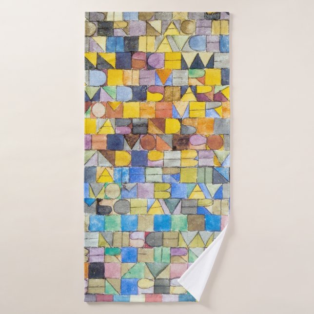 ABC (Alphabet), Paul Klee (Serviette de bain)