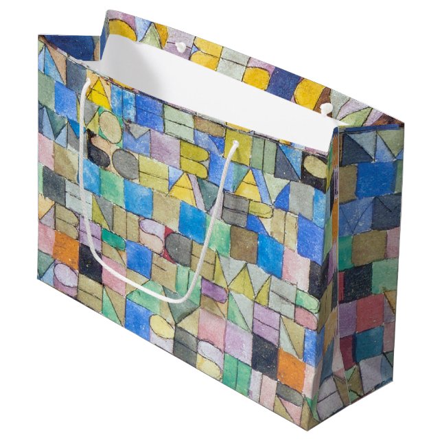 ABC (Alphabet), Paul Klee Large Gift Bag (Front Angled)