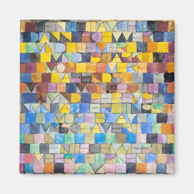 ABC (Alphabet), Paul Klee Magnet (Front)