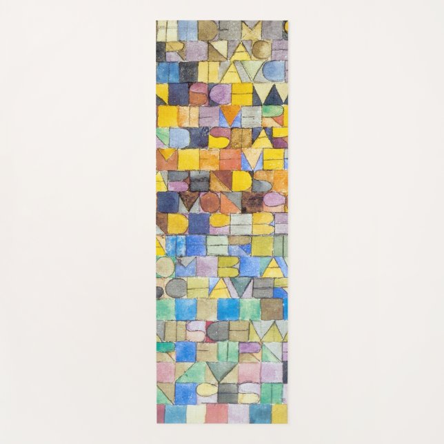 ABC (Alphabet), Paul Klee Yoga Mat (Front)