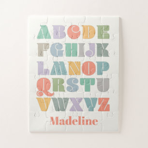 ABC Alphabet Personalized Name Jigsaw Puzzle