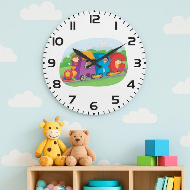 ABC Alphabet Train with Kids Fun Educational Large Clock (Creator Uploaded)