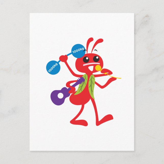 ABC Animals  Adam Ant Postcard (Front)