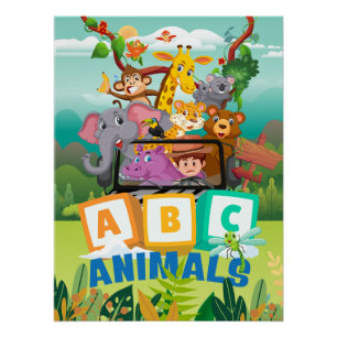 ABC Animals Poster