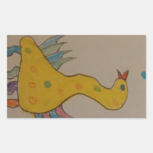 #ABC Art by Children, Easter Duck Sticker