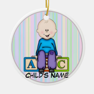 ABC Baby Boy Ceramic Ornament