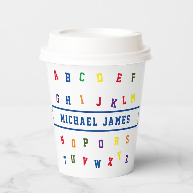ABC Baby Shower Paper cup (Front)