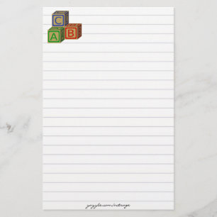 ABC Blocks Stationery
