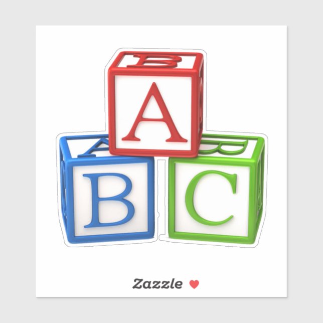 ABC Blocks Sticker (Sheet)
